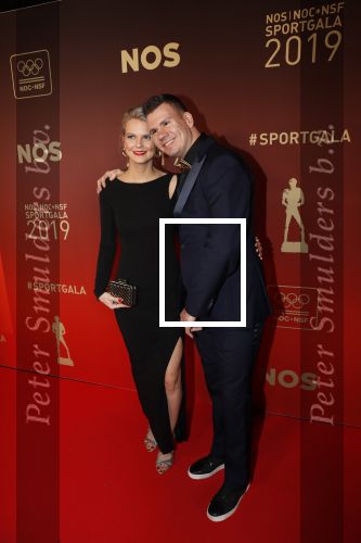 Amsterdam 18 december 2019
Sportman/ sportvrouw van het jaar gala in AFAS live ( Sportgala)
Jelle v Gorcum met partner