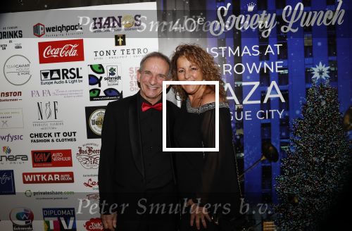 Den Haag 16 december 2019
De society lunch in hotel crown plaza . Johan Vlemmix kwam met een vriendin