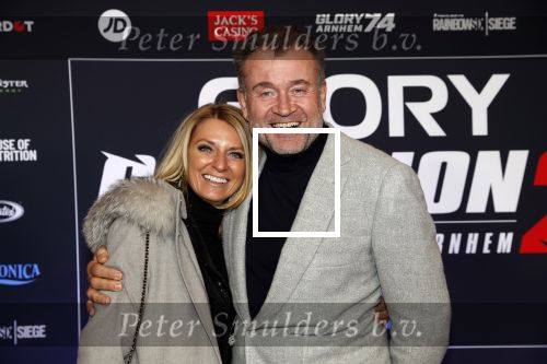 Arnhem 21 december 2019
Badr Hari versus Rico Verhoeven in het geldredome. Klaas Hummel  met vrouw