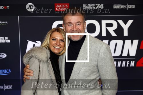 Arnhem 21 december 2019
Badr Hari versus Rico Verhoeven in het geldredome. Klaas Hummel  met vrouw