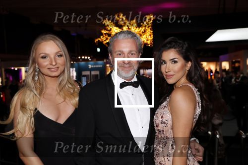 Amsterdam 12 december 2019
Luxury fair LXRY in de rai.Mark Teurlings met twee dames