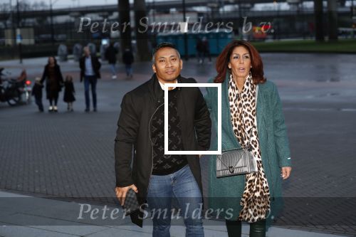 Amsterdam 22 december 2019
Rachel Hazes met haar nieuwe vriend Mike
