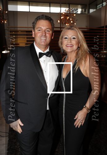 Den Haag 16 december 2019
De society lunch in hotel crown plaza . ramon beense  met vrouw