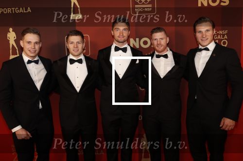 Amsterdam 18 december 2019
Sportman/ sportvrouw van het jaar gala in AFAS live ( Sportgala)
Baanwielrenners Roy v d Berg Harrie Lavreysen Jeffrey Hoogland Matthijs Buchli