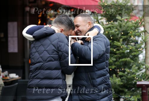 Amsterdam 14 december 2019
Joelle Gullit met haar vader Ruud Gullit en stiefbroer Nigel  op de cornelis schuytstraat