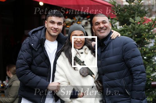 Amsterdam 14 december 2019
Joelle Gullit met haar vader Ruud Gullit en stiefbroer Nigel  op de cornelis schuytstraat