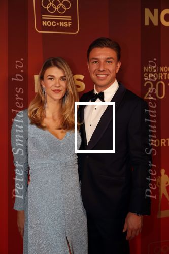 Amsterdam 18 december 2019
Sportman/ sportvrouw van het jaar gala in AFAS live ( Sportgala)
Tess Wester met haar vriend Mart Lieder