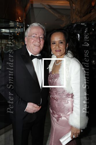 Den Haag 16 december 2019
De society lunch in hotel crown plaza . Thomas Woolthuis met zijn vrouw