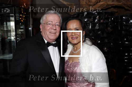 Den Haag 16 december 2019
De society lunch in hotel crown plaza . Thomas Woolthuis met zijn vrouw