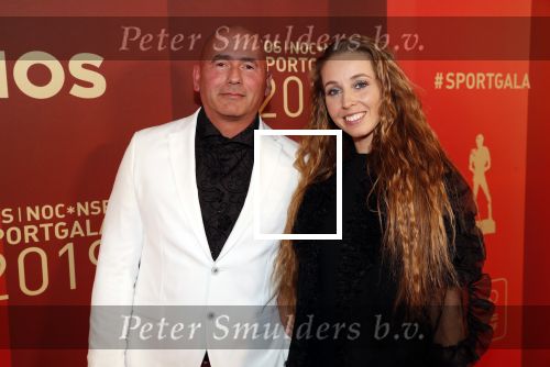 Amsterdam 18 december 2019
Sportman/ sportvrouw van het jaar gala in AFAS live ( Sportgala). Verona v d Leur met partner