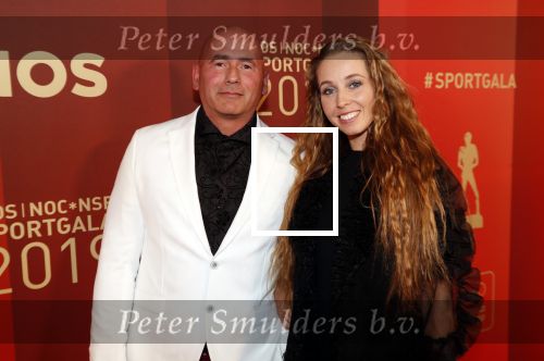 Amsterdam 18 december 2019
Sportman/ sportvrouw van het jaar gala in AFAS live ( Sportgala). Verona v d Leur met partner