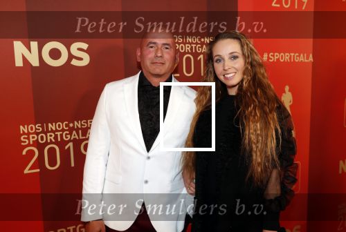 Amsterdam 18 december 2019
Sportman/ sportvrouw van het jaar gala in AFAS live ( Sportgala). Verona v d Leur met partner
