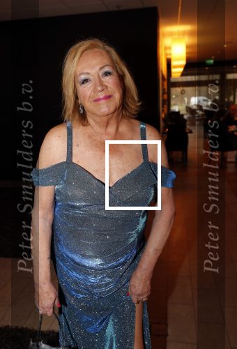 Den Haag 16 december 2019
De society lunch in hotel crown plaza . Viola Holt met Frank Jansen