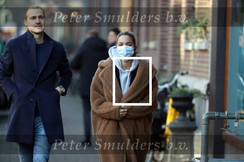 Amsterdam 31 december 2020
Monica Geuze met haar vriend Robbert Kroese. Monica draagt mondkapje vanwege corona
