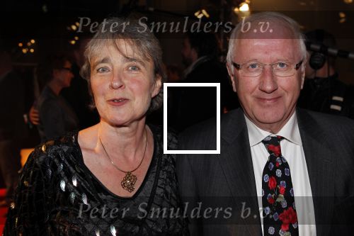 Hilversum 24 januari 2011
Uitreiking van de beeld en geluid awards op het mediapark. Clairy Polak met man
Peter Smulders bv