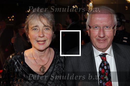 Hilversum 24 januari 2011
Uitreiking van de beeld en geluid awards op het mediapark. Clairy Polak met man
Peter Smulders bv