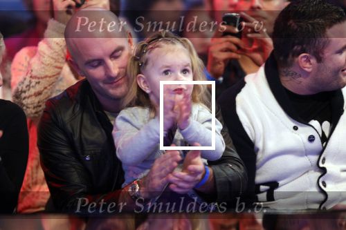 Ede 21 januari 2011
Finale van TVOH The voice of Holland in Ede gepresenteerd door Wendy v Dijk en Martijn Krabbe. Ben Saunders wint uiteindelijk. Dean Saunders met dochter Ben
Peter Smulders bv
