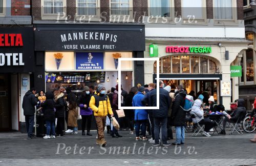 Amsterdam 5 december 2021
Manneke Pis patat friet in Amsterdam