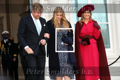 Den Haag 8 december 2021
Prinses Amalia arriveert voor de buitengewone vergadering van de Raad van State. Naast de prinses waren ook koning Willem Alexander en koningin Maxima bij de buitengewone vergadering aanwezig.
Na de vergadering ging Amalia in de tuin een boom planten.
