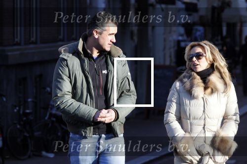 Amsterdam 20 januari 2011
Tatjana betrapt met Robert, 1 van de deelnemers van het programma \