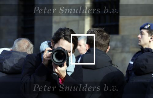 Amsterdam 17 januari 2023
Nieuwjaarsreceptie van Koning Willem Alexander en Koningin Maxima op paleis op de dam.
Davide Heijmans de vrouw van Thierry Baudet is daar aan het fotograferen.