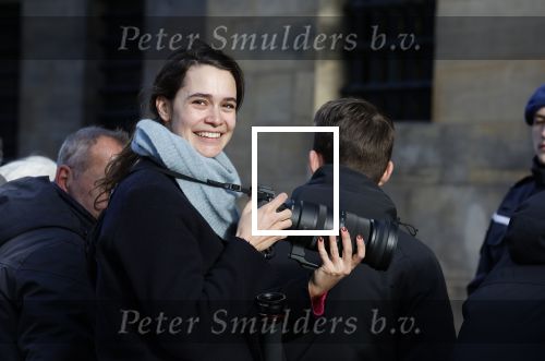 Amsterdam 17 januari 2023
Nieuwjaarsreceptie van Koning Willem Alexander en Koningin Maxima op paleis op de dam.
Davide Heijmans de vrouw van Thierry Baudet is daar aan het fotograferen.