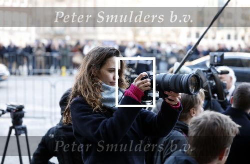 Amsterdam 17 januari 2023
Nieuwjaarsreceptie van Koning Willem Alexander en Koningin Maxima op paleis op de dam.
Davide Heijmans de vrouw van Thierry Baudet is daar aan het fotograferen.