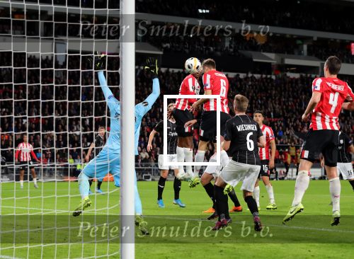 Eindhoven, 24 Oktober 2019
PSV-Lask Linz, eindstand 0-0
Uefa Europa League Groepsfase
Denzel Dumfries en Daniel Schwaab
Fotopersbureau Peter Smulders BV