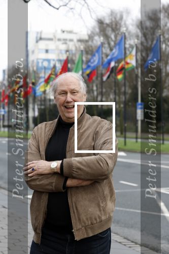 Den Haag 5 januari 2022
Edwin Rutten bij het Mariott Hotel in Den Haag .