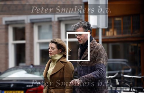Amsterdam 6 april 2022
Erik Dijkstra met (een) vriendin op straat in Amsterdam zuid.