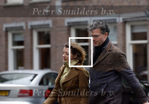 Amsterdam 6 april 2022
Erik Dijkstra met (een) vriendin op straat in Amsterdam zuid.