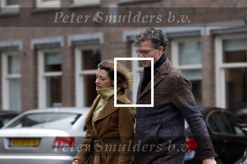 Amsterdam 6 april 2022
Erik Dijkstra met (een) vriendin op straat in Amsterdam zuid.