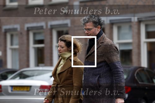 Amsterdam 6 april 2022
Erik Dijkstra met (een) vriendin op straat in Amsterdam zuid.
