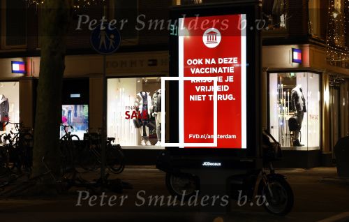 Amsterdam 14 januari 2022
Abri\'s Forum voor democratie die het niet eens zijn met het corona beleid