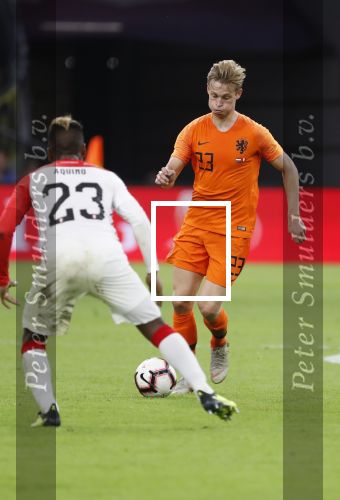 Amsterdam, 6 September 2018
Nederland-Peru, eindstand 2-1
Frenkie de Jong