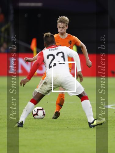 Amsterdam, 6 September 2018
Nederland-Peru, eindstand 2-1
Frenkie de Jong