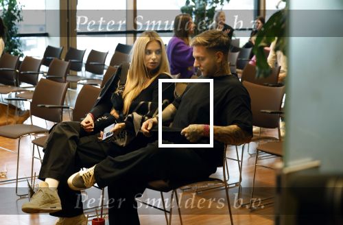 Amsterdam 6 januari 2023
Echte Meisjes In De Jungle 2023, 
Deelneemster Gaby Blaaser met vriend