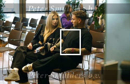 Amsterdam 6 januari 2023
Echte Meisjes In De Jungle 2023, 
Deelneemster Gaby Blaaser met vriend