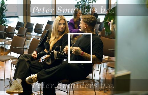 Amsterdam 6 januari 2023
Echte Meisjes In De Jungle 2023, 
Deelneemster Gaby Blaaser met vriend