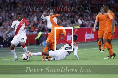 Amsterdam, 6 September 2018
Nederland-Peru, eindstand 2-1
Georginio Wijnaldum en Jefferson Farfan