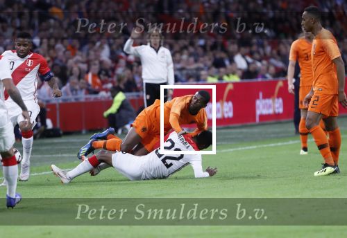 Amsterdam, 6 September 2018
Nederland-Peru, eindstand 2-1
Georginio Wijnaldum en Jefferson Farfan