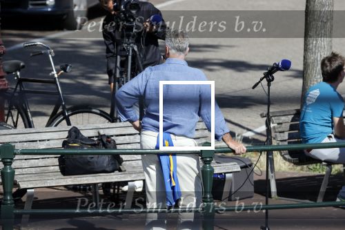 Amsterdam 21 augustus 2020
Guus Hiddink wordt de bondscoach van Curacao en geeft een interview bij hem voor de deur.