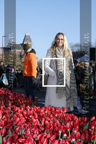 Amsterdam 21 januari 2023
Irene Schouten doopt een tulp op het museumplein.