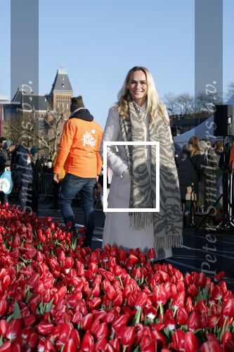 Amsterdam 21 januari 2023
Irene Schouten doopt een tulp op het museumplein.