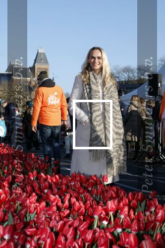 Amsterdam 21 januari 2023
Irene Schouten doopt een tulp op het museumplein.