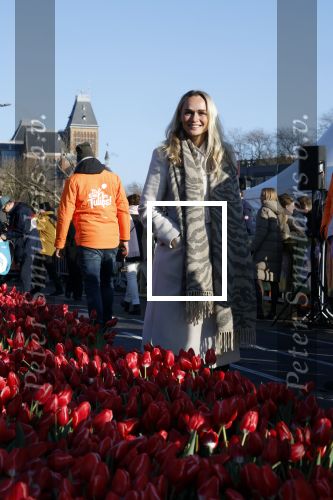 Amsterdam 21 januari 2023
Irene Schouten doopt een tulp op het museumplein.