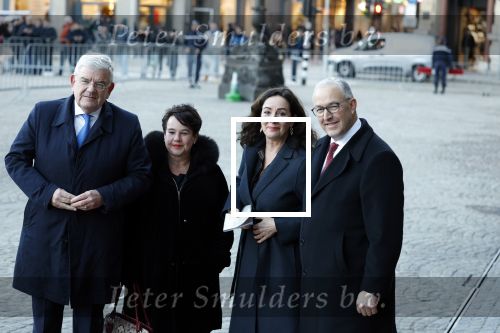 Amsterdam 17 januari 2023
Nieuwjaarsreceptie van Koning Willem Alexander en Koningin Maxima op paleis op de dam. De 4 burgemeesters van de grote steden . Jan v Zanen (Den Haag) Sharon Dijksma (Utrecht) Femke Halsema (Amsterdam) en Aboutaleb ( Rotterdam)