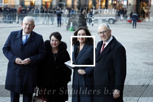 Amsterdam 17 januari 2023
Nieuwjaarsreceptie van Koning Willem Alexander en Koningin Maxima op paleis op de dam. De 4 burgemeesters van de grote steden . Jan v Zanen (Den Haag) Sharon Dijksma (Utrecht) Femke Halsema (Amsterdam) en Aboutaleb ( Rotterdam)