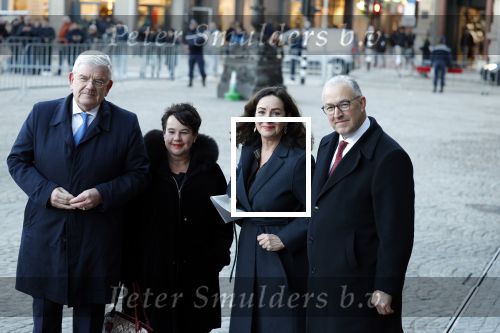 Amsterdam 17 januari 2023
Nieuwjaarsreceptie van Koning Willem Alexander en Koningin Maxima op paleis op de dam. De 4 burgemeesters van de grote steden . Jan v Zanen (Den Haag) Sharon Dijksma (Utrecht) Femke Halsema (Amsterdam) en Aboutaleb ( Rotterdam)