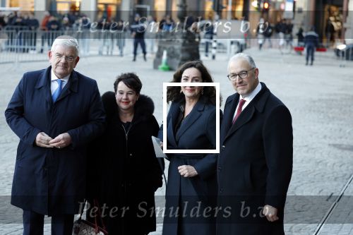 Amsterdam 17 januari 2023
Nieuwjaarsreceptie van Koning Willem Alexander en Koningin Maxima op paleis op de dam. De 4 burgemeesters van de grote steden . Jan v Zanen (Den Haag) Sharon Dijksma (Utrecht) Femke Halsema (Amsterdam) en Aboutaleb ( Rotterdam)